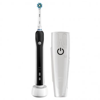 Oral-B Pro 750 CrossAction Black + White case