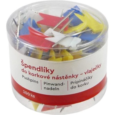 Špendlíky Tempus (100ks) praporky – Zboží Dáma