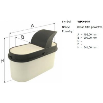 Filtr vzduchu wpo-949 compacplus mercedes antos, arocs, actros ii euro 5/6 od 09.2012 0219672_A, , , – Hledejceny.cz