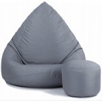 AGAMI Hruška XXXL objem 450 s podnožníkem eko kůže Tmavě šedý – Zboží Dáma