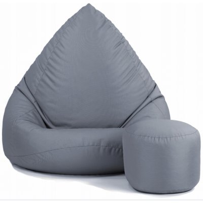 AGAMI Hruška XXXL objem 450 s podnožníkem eko kůže Tmavě šedý – Zboží Dáma