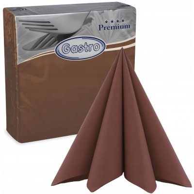 Wimex ubrousky Premium hnědé 50ks 40x40cm – Hledejceny.cz