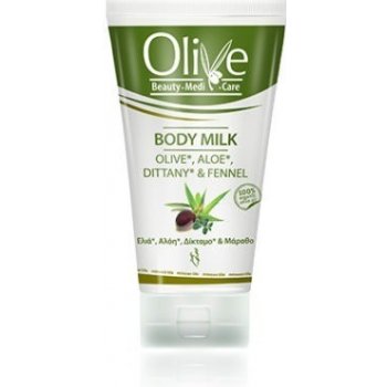 OliveBeauty Medicare Olivové tělové mléko s aloe, dobromyslí a fenyklem pro suchou pokožku 150 ml