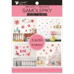 Anděl Samolepky na zeď v bloku květiny kolečka 16 x 23 cm 6 listů 15055 – Hledejceny.cz