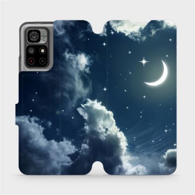 Pouzdro Mobiwear Flip Xiaomi Redmi Note 11S 5G / Xiaomi POCO M4 Pro 5G - V145P Noční obloha s měsícem