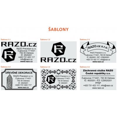 RAZO Štoček do razítka 56 x 33 mm (S-828; H-6006; 5460; S-828D) – Zboží Živě