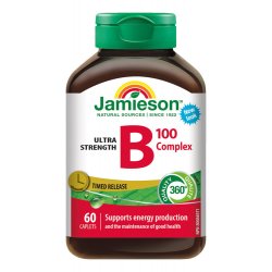 Jamieson B-Komplex 100 mg s postupným uvolň. 60 tablet