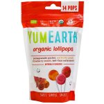 YumEarth BIO Ovocná lízátka meloun jahoda broskev granátové jablko 14 ks 85 g – Zboží Dáma