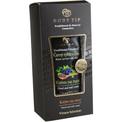 Vivaco Body Tip Černý rybíz s Chia krém na ruce 75 ml