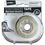 Maxpack páska transparentní s odvíječem 19 mm x 33 m – Zboží Mobilmania