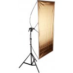 Odrazová deska, odrazový panel 60x120cm 2 v 1 zlatá/stříbrná – Zbozi.Blesk.cz