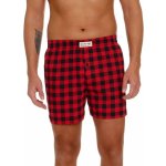 Doctor Nap pánské boxerky BOX.5165 černo-červená – Zboží Dáma