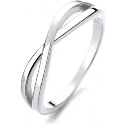 Majya Stříbrný prsten zkřížený ANDY 10196