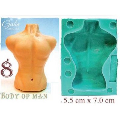 Silikonová forma tělo muže - Galias Moulds – Hledejceny.cz