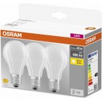 Osram Sada LED žárovek klasik, 6,5 W, 806 lm, teplá bílá, E27, 3 ks LED BASE CLA60 7W/827 – Hledejceny.cz