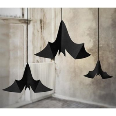 Party Deco Dekorace závěsná Halloween netopýři – Zboží Dáma
