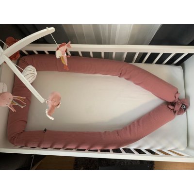 sleepsheep mantinel had do postýlky mušelínu dusty mint s výšivkou – Zboží Dáma