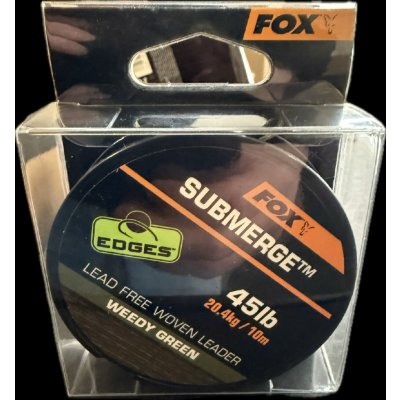Fox Edges Submerge Camo Lead Free Woven Leader šňůra 10m 50lb – Zboží Dáma