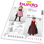 Střih Burda 9509 - Dětské krojové šaty