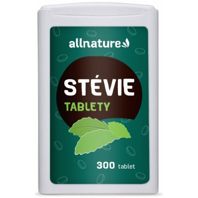 Allnature Stévie tablety přírodní sladidlo 300 ks