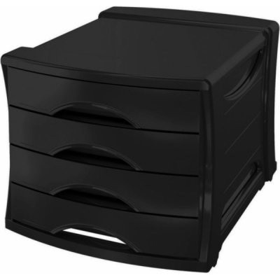 Esselte Europost Vivida plastový box 4 zásuvky černý – Zbozi.Blesk.cz