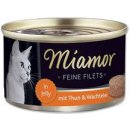 Krmivo pro kočky Miamor Cat Filet tuňák & křepel. vejce želé100 g