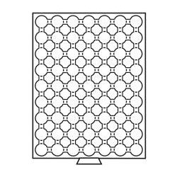 LEUCHTTURM Boxy na mince v bublinkách tmavě červené Velikost 1 pole Ø 19 mm