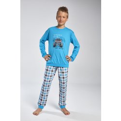Cornette dětské pyžamo 82 Off Road tyrkysové
