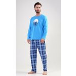 Sleep well pánské pyžamo dlouhé modré – Zboží Dáma
