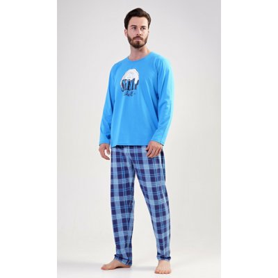 Sleep well pánské pyžamo dlouhé modré – Zboží Dáma