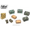 Příslušenství ke společenským hrám Modiphius Entertainment Fallout: Wasteland Warfare Terrain Expansion: Cases and Crates EN