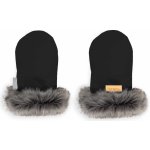 Beztroska Rukavice s kožešinou Black – Zboží Dáma