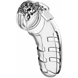 Shots ManCage Chastity Cock Cage 5.5 Inch Model 06 Transparent