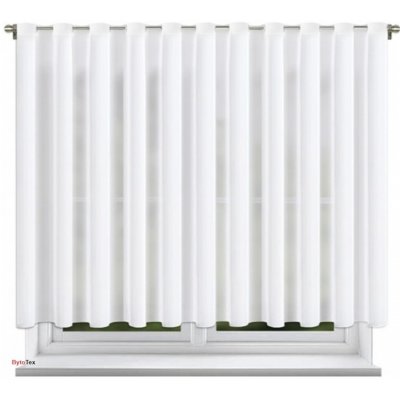 BytoTex Voálová záclona s kroužky Nani bílá 300x150 cm – Hledejceny.cz