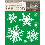 Kreativní šablony vločky 18 x 23 cm – Zboží Dáma Kreativní šablony vločky 18 x 23 cm – Zboží Dáma