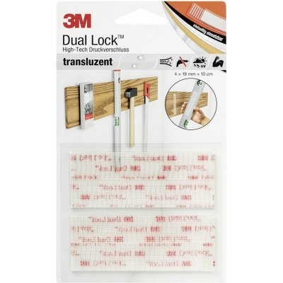 3M DL-HT pásek se suchým zipem lepicí kulaté hlavičky (d x š) 100 mm x 19 mm transparentní 4 ks – Hledejceny.cz