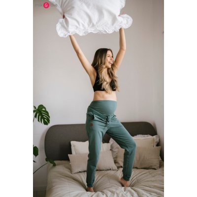 M & L těhotenské tepláky Ocean Green – Zboží Mobilmania