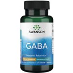 Swanson GABA Kyselina Gama Aminomáselná 750 mg 60 kapslí – Hledejceny.cz
