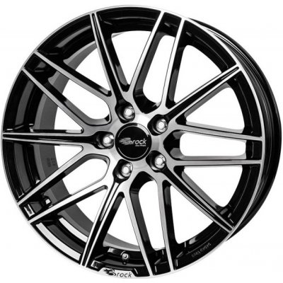 Brock B34 7,5x17 5x100 ET38 black polished – Zboží Mobilmania