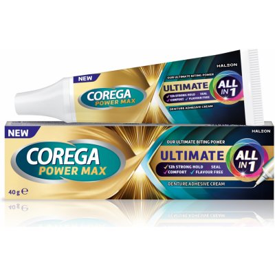Corega Power Max Ultimate All in 1 fixač.krém 40 g – Zboží Dáma