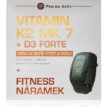 Pharma Activ Vitamín K2 MK 7+ D3 Forte 125 tablet 88 g + Fitness náramek – Hledejceny.cz