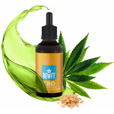 BEWIT Cbd Full Spectrum 3000 Mg S Kadidlovým Esenciálním Olejem 50 ml