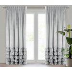 Takoy Závěs DANI z veluru zdobený volány 140 x 270 cm-HF-454062 | 140 x 270 cm – Hledejceny.cz