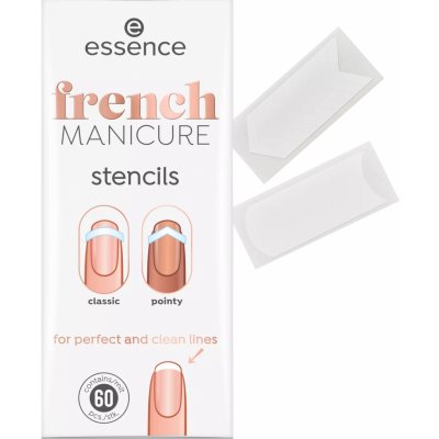 Essence French Manicure šablony na nehty pro francouzskou manikúru 60 ks – Zboží Dáma