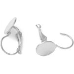 Náušnice mechanická s ploškou 10mm chirurgická ocel MO 054-1 – Hledejceny.cz