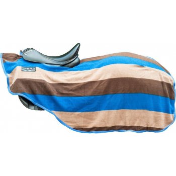 HKM bederní odpocovací deka barevné pruhy Modrá