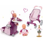 Smoby pečovatelský kufřík sportovní kočárek pro panenku Baby Nurse a panenka s šaty Baby Nurse 220316-8 – Zboží Mobilmania