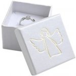 Šperky4U Bílá dárková krabička zlatý anděl KR0282-GD – Sleviste.cz