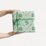 Bella Rose Balicí papír s dráčky – 5 m, modrá barva, papír – Zboží Dáma