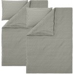 Livarno povlečení Renforcé černá bílá 140x200 70x90 – Zboží Dáma